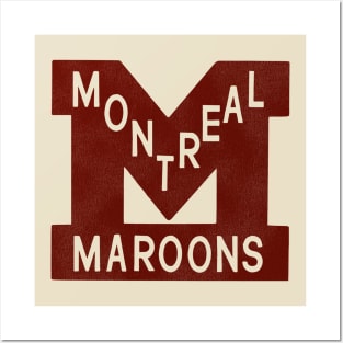 Defunct Montreal Maroons Hockey Team Posters and Art